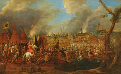 Siege of a city by the Imperials, maybe the siege of Megdeburg in 1631, c.1650 by Pieter Molenaer